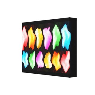 Rose Petal Abstract Collection : For Winners wrappedcanvas