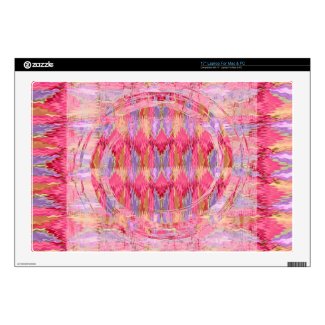 Rose Petal Color Diamond Pattern Decal For Laptop