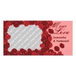 Rose Petal Customizable Photo Card