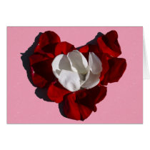 Rose Petal Heart Card