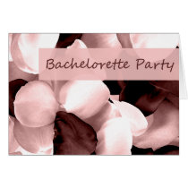 rose petals bachelorette party greeting cards