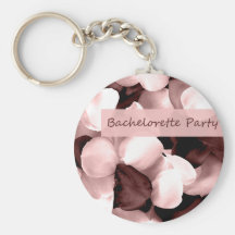 rose petals bachelorette party key chains