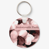 rose petals bachelorette party keychains