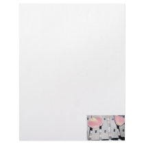 Rose Petals on Metal Bells Faded style Letterhead Design