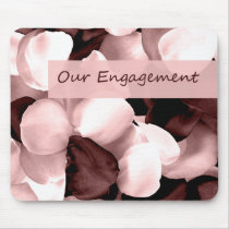 rose petals ~ our engagement mousepads