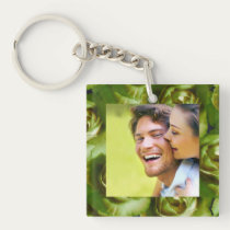 Rose Photo Keepsake key chains