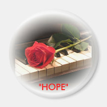 Rose&Piano "HOPE" magnet