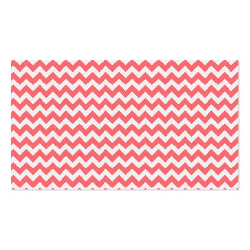 Rose Pink Chevron Discount Promotional Punch Card Business Card Templates (back side)