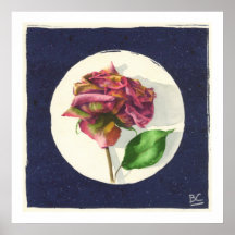 Rose Pondering Retirement Print