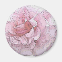 Rose Portrait Art Fridge Magnets