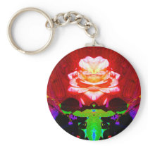 Rose Prayer Keychain