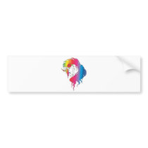 rose rainbow unicorn bumper stickers by doonidesigns rose rainbow unicorn bumper stickers