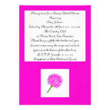 Rose Recipe Card Recipe Bridal Shower Invitation