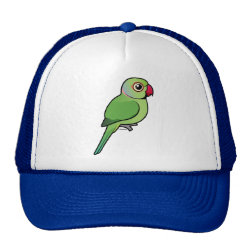 Cute Green Indian Ringneck Trucker Hat