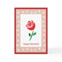 Rose Round  Valentine cards