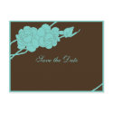 Rose Save the Date Card postcards