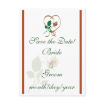 Rose Save the Date! Postcard