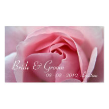Rose :: Save the Date / Wedding Website Mini Card Business Card Templates