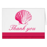 Rose Sea Shell Thank You Note Cards