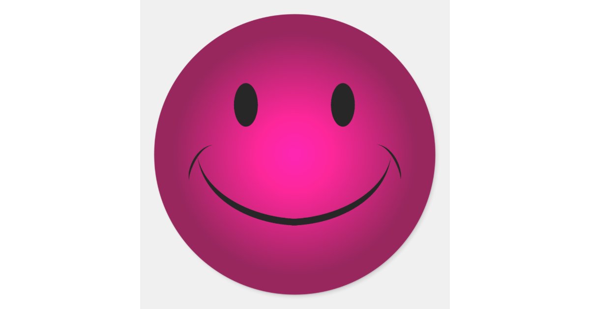 Rose Smiley Face Sticker Zazzle