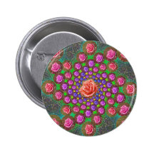 Rose Spiral Button