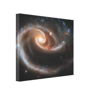 Rose Spiral Galaxies Wrapped Canvas Canvas Print