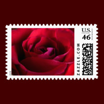 Rose Stamps Beautiful Red Flower Postage stamps