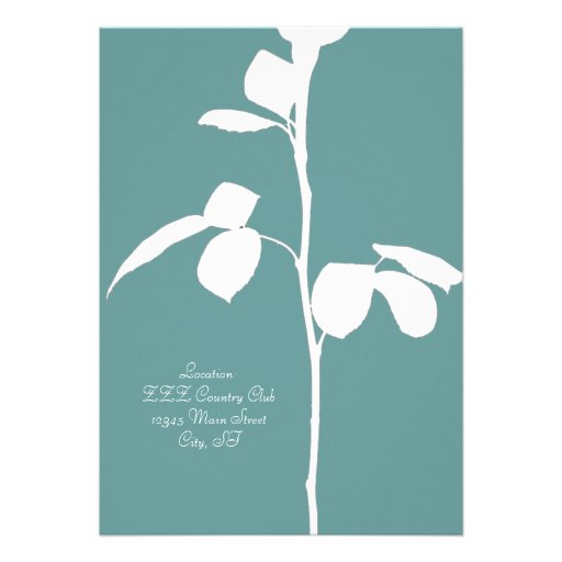 Rose Stem Personalized Invite