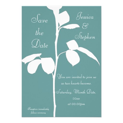 Rose Stem Personalized Invite