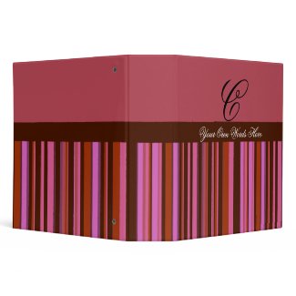Rose Stripes binder