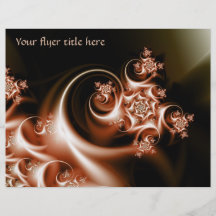 Rose swirl flyer design