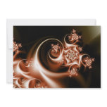 Rose swirl personalized invitations