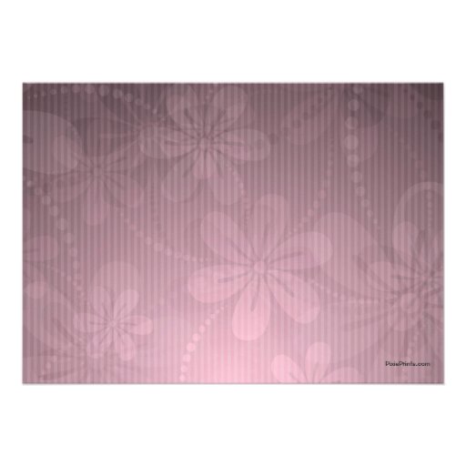 Rose Swirls Birthday Party Invitation