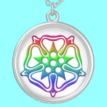 "Rose - Symbol of Mary & The Nativity" Necklace by Artists4God "Rose - Symbol of Mary & The Nativity" Necklace