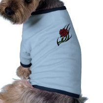 Rose tattoo pet clothing