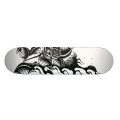 Rose-tattoo Skate Board