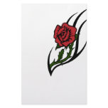 Rose tattoo personalized stationery