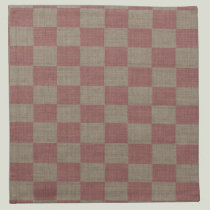 Rose & Taupe Linen Checkered Napkin napkins