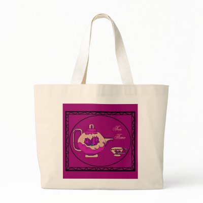 Rose Teapot Tote Bag
