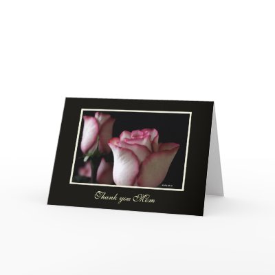 Rose Thank You Mom Cards