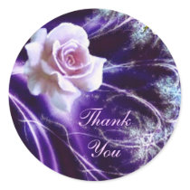 Rose Thank You Sticker by elenaind Rose Thank You Sticker