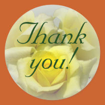 Rose Thank you Sticker