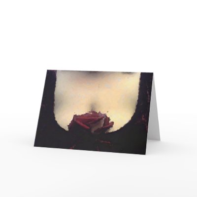 Rose Thanks Greeting Cards by bakawoosi