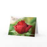 Rose To my aunty with love Happy Birthday Card