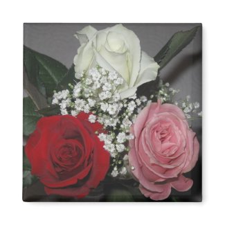 Rose Trio Magnet magnet