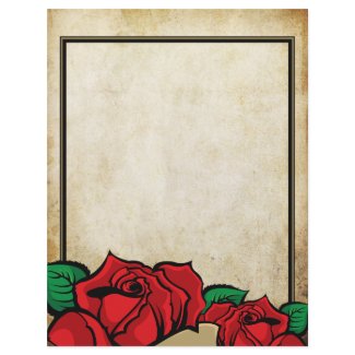 Rose Urban Tattoo Theme letterhead