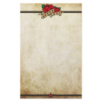 Rose Urban Tattoo Themed Stationery Design