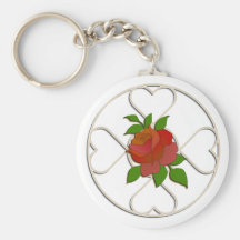 Rose Valentine Keychain