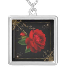 Rose valentine necklace