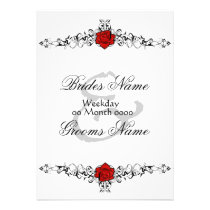 Rose Vine Wedding Invitation